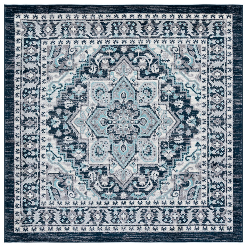 Gutierez Performance Oriental Rug, Square 6'7"