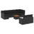 Vidaxl Garden Sofa Set Black