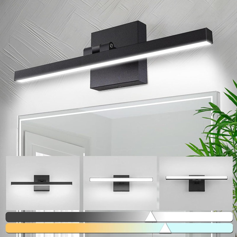 Modern Led Bathroom Vanity Light Bar Black 