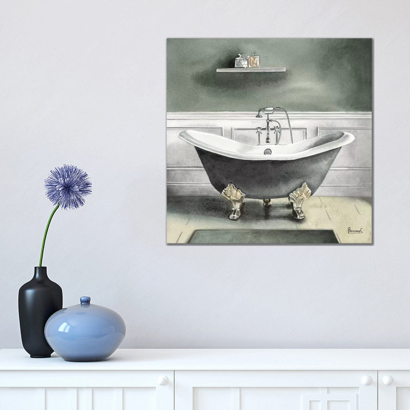 Smoky Grey Bath I by Bannarot - Wrapped Canvas Gallery-Wrapped Canvas Giclée, 45.72 cm H x 45.72 cm W x 3.175 cm D