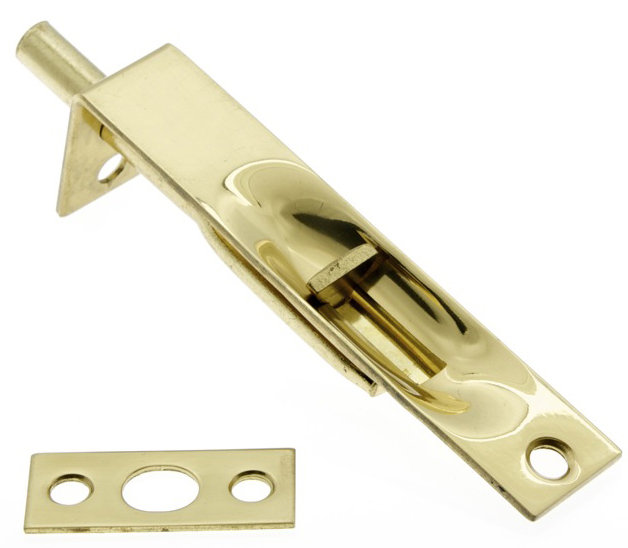 Solid Brass Flush Bolt with Square End