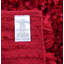 Tapis intérieur/extérieur rouge fait main poils longs