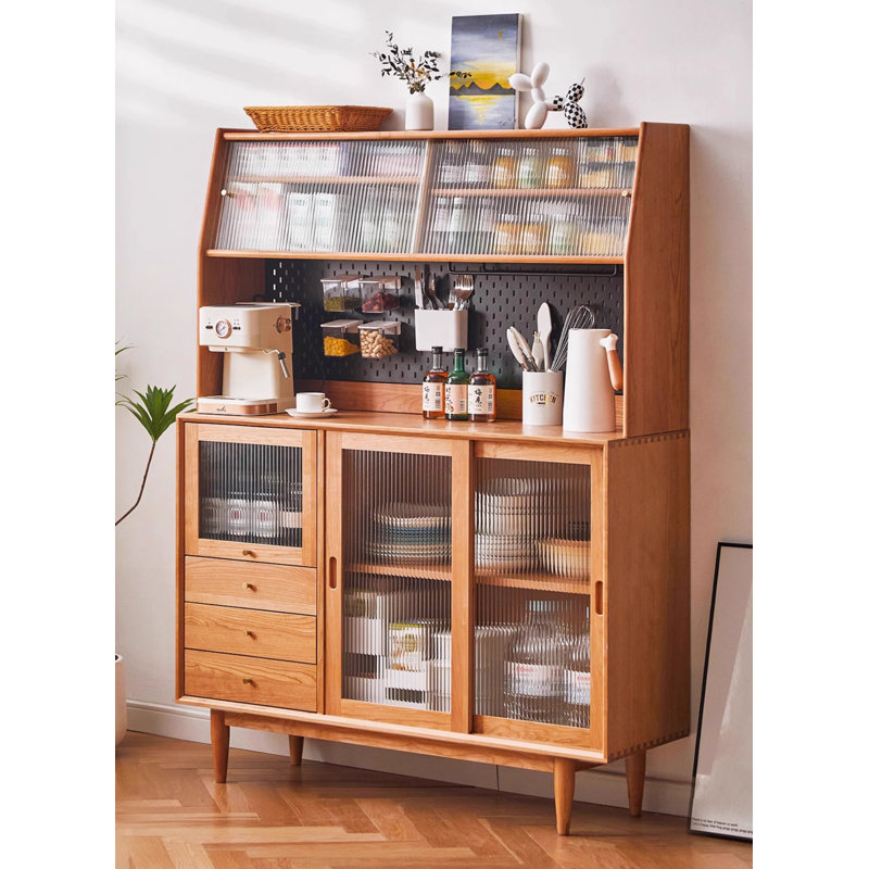 All Solid Wood Home Food Cabinet