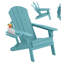 Ensemble de 4 chaises Adirondack réglables Hdpe-1664118196