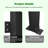 10'W X 8'D  Manual Slope Patio Awning In Black