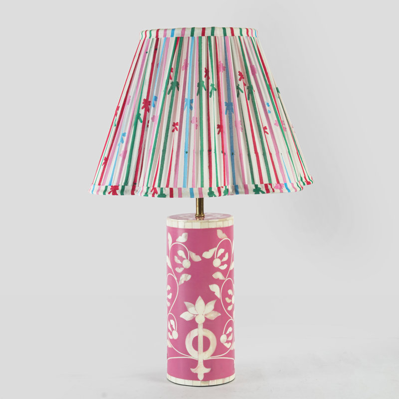  Floral Vines Table Lamp - Fuschia, Fuschia