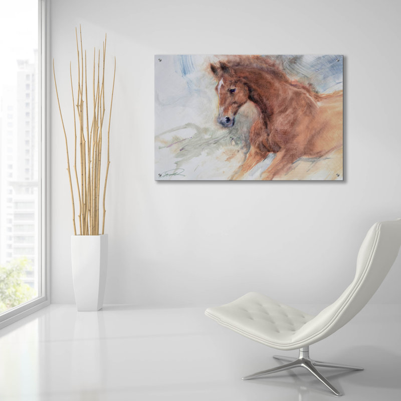 " Equine Exercise " by Robert Campbell, 24" H x 36" W x 0.2" D