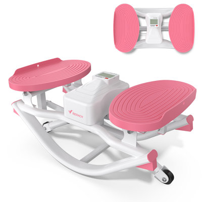 MERACH Rocking Stepper with Resistance Bands, 330 LBS Capacity for Full Body Workout