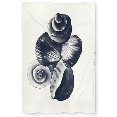 Blue seaside shells - Bathroom duvet cover for home decor