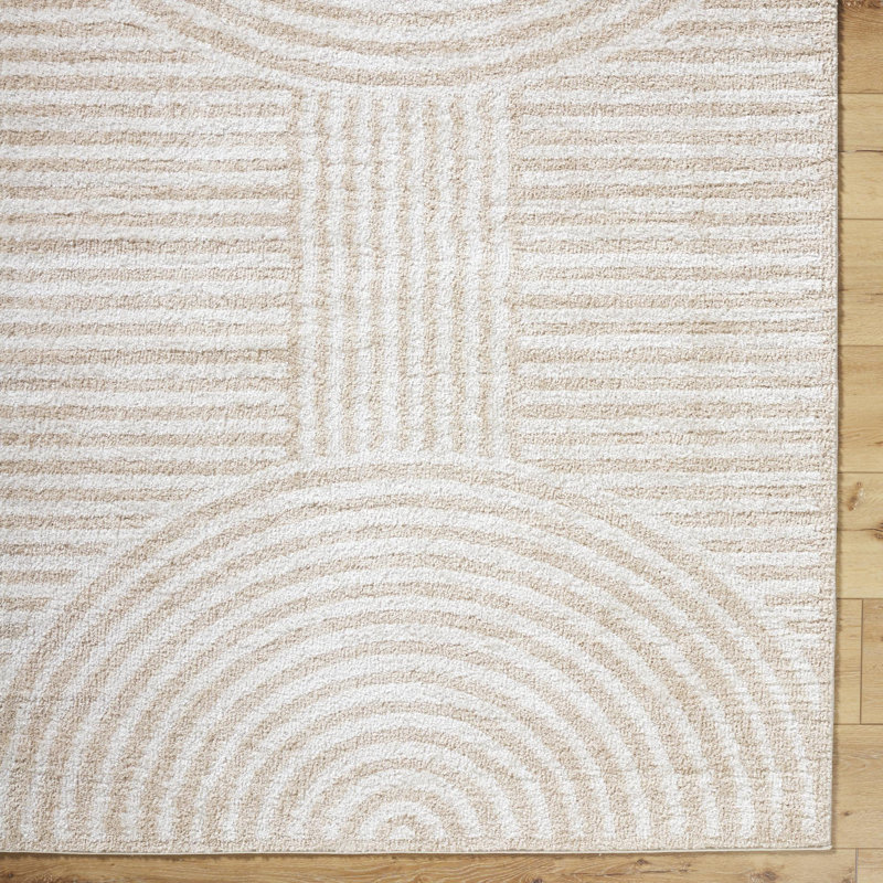 Tapis Zuhur, Beige, Tapis de couloir 2 pi x 2 pi 11 po