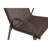 4 Piece Patio Chairs, Outdoor Camping Chairs With Breathable Textilene Fabric, Set Of 2 Garden Chairs With Armrest High Backrest For Garden Patio Pool Beach Yard Space Saving ( Brown), Chair