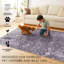 Tapis lavable à motif floral Woodland Brown 5 x 7-76978366