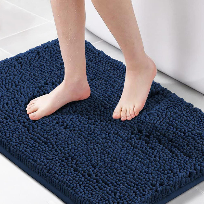 Latitude Run® Shavani Chenille Bath Mat | Wayfair