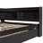 2 Drawer Solid Wood Bookcase Bed with Power Outlets and USB Charging Ports-127556143-127556140