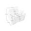 Modern Single Seat Sofa with High-Resilience Cushions - Ergonomic Lounge Chair/Throw Pillows-1084848802