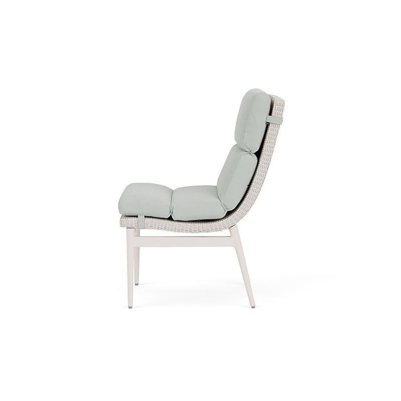 Cascade Outdoor Dining Side Chair, Callen Celadon, Antique White
