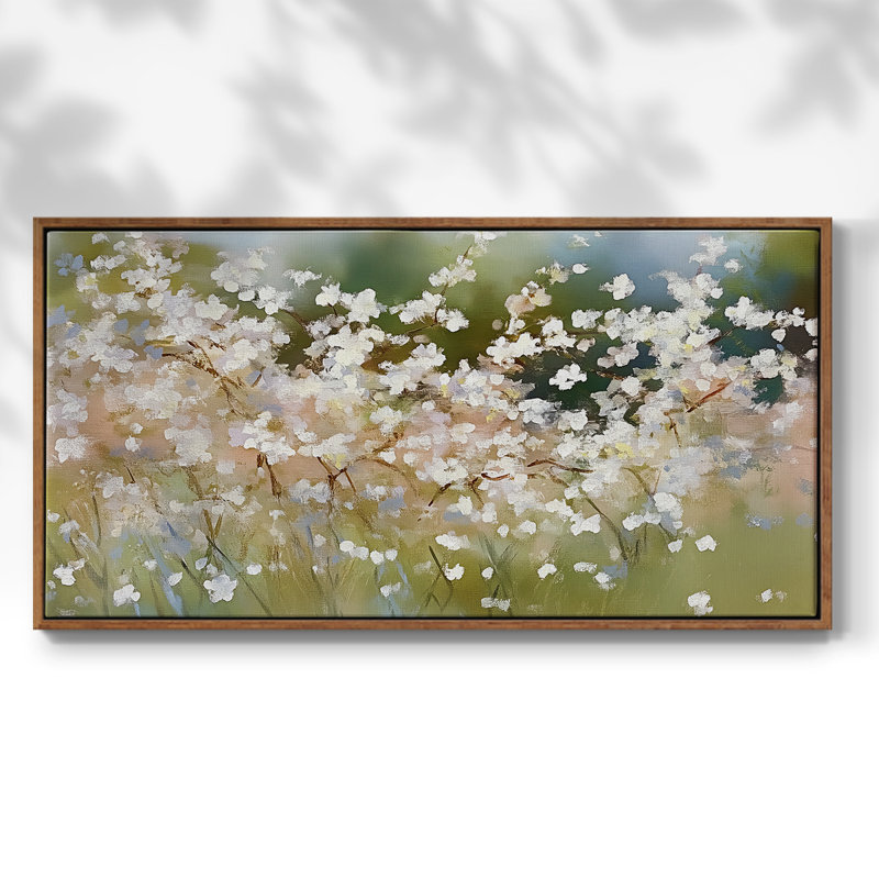 Botanical Series-CC XXIV- Toile tendue avec châssis tendue, prête à être accrochée, Noyer, H 17 po x l 33 po