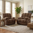 Fauteuil inclinable manuel berçant moderne en chenille l 43,7 po Tayani (ensemble de 2)