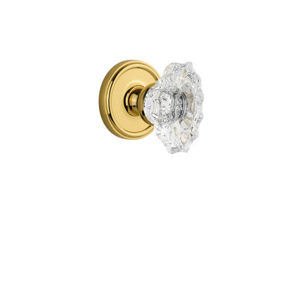 Rosette double avec bouton de porte en cristal Grandeur Georgetown Rosette