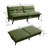 72.4" Cordury Soft Armless Futon Sofa Bed-505392169