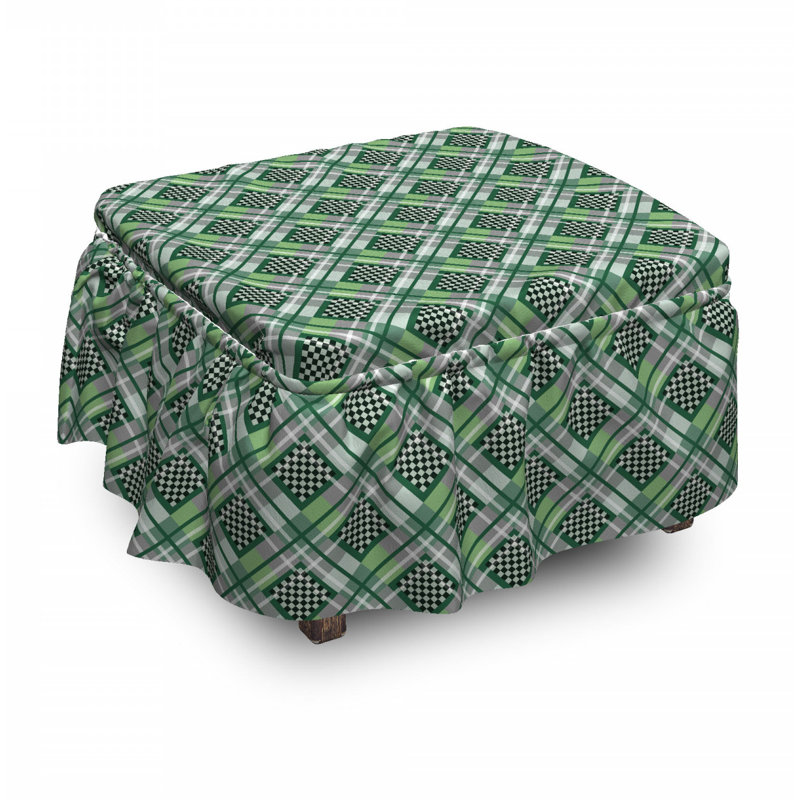 Box Cushion Ottoman Slipcover