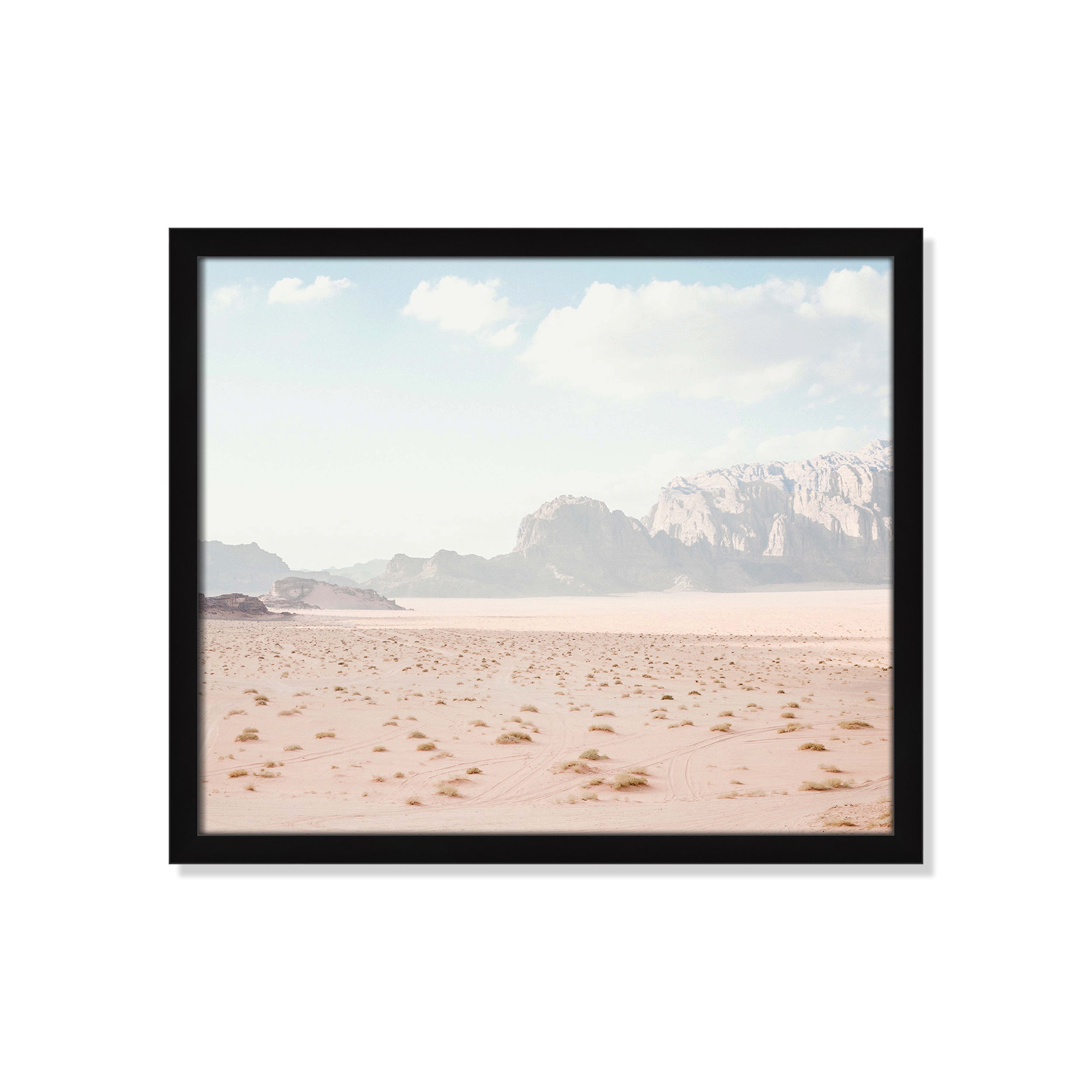 Tire Tracks by Leah Straatsma, Satin Black Framed, 19" W x 16" H