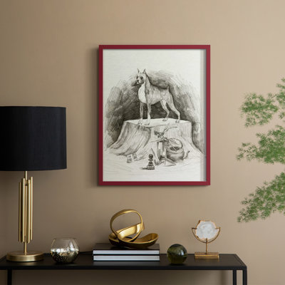 A Gentleman IV, reproduction encadrée - bois massif
