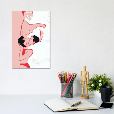 Ethereal Kiss In The Waves by Kintsugi99 - Gallery-Wrapped Canvas Giclée on Canvas