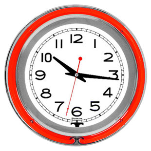 Horloge murale 14 po double ring