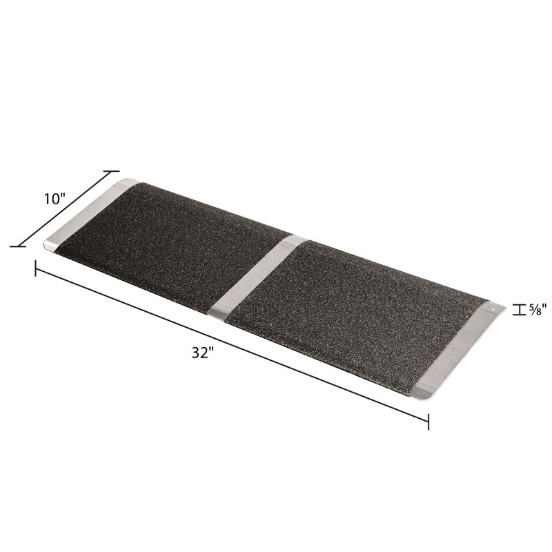 Silver Spring Aluminum Threshold Ramp, 0.63" H x 32" W x 10" L