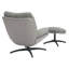 Cedrie Upholstered Tweed Swivel Standard Recliner With Footstool-466185700
