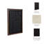 Papier d'art mural encadré, en bois, en MDF, à relief géométrique, décor texturé moderne pour le bureau de la chambre à coucher - 29 po - noir et brun