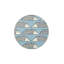 Tapis bleu tissé à motif animal hérisson-844601503
