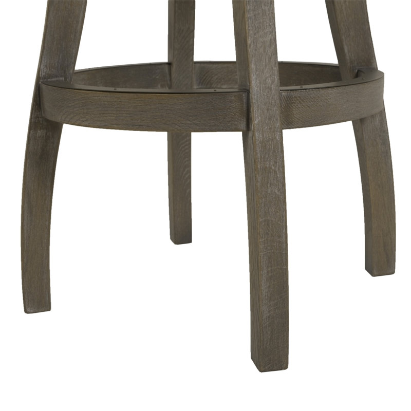 Ranks Swivel, Heathered Gray Linen, Bar Stool (31" Seat Height)