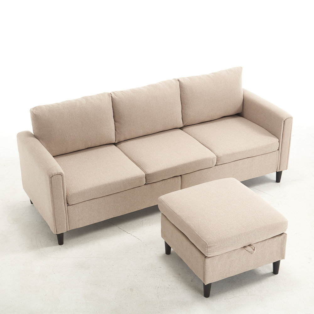Ebern Designs Small Sofa 3 Seats Sofas With Storage Chaise L Shaped Ebern Designs Small Sofa 3 Seats Sofas With Storage Chaise L Shaped