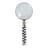Decorative Objects Resin And Glass Leaf Handle Magnifying Glasses For Home Office Display Set Of 2 - 10" Blue, White, Silver