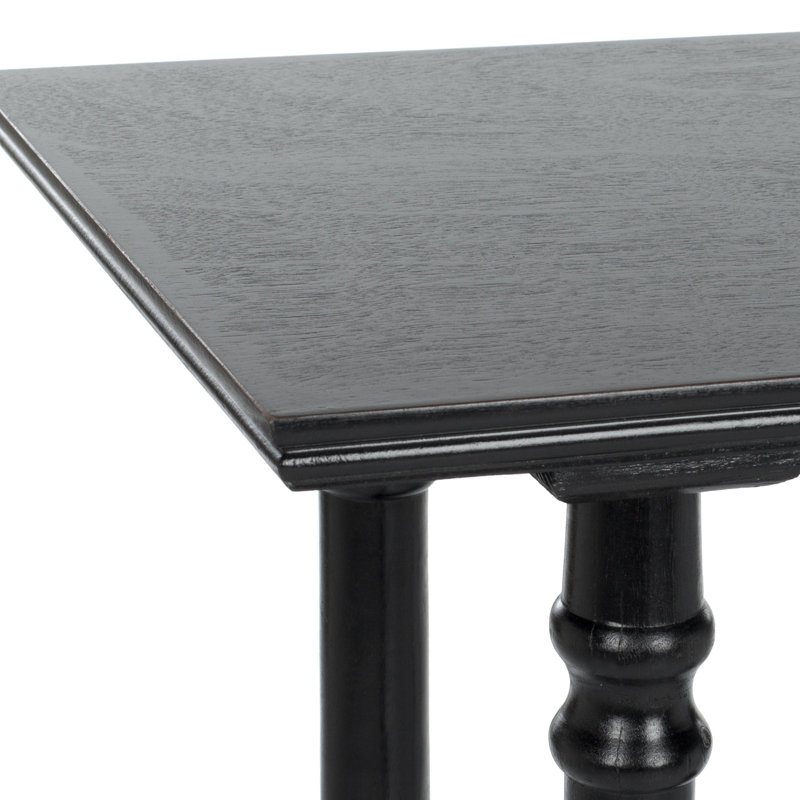 Console en bois massif 37,8 po Regan, Noir patiné