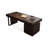 Smoked color Rectangular Solid Wood Writing desk with drawers desk-921615286