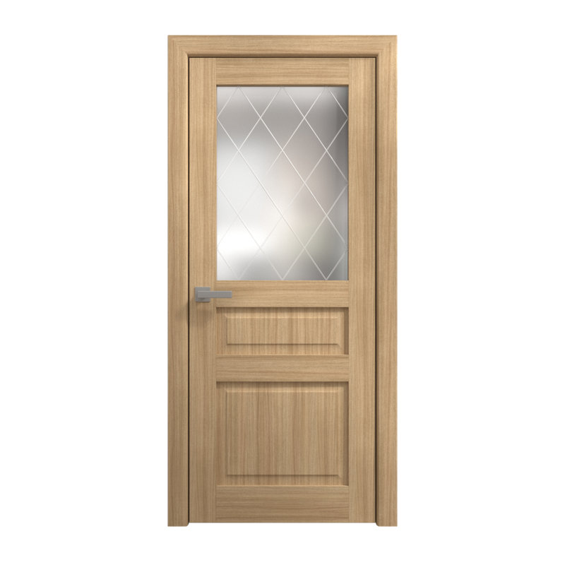 Porte intérieure intérieure | Ego 5011 | Poignée simple à panneau régulier | Portes de salle de bain modernes, Chêne naturel