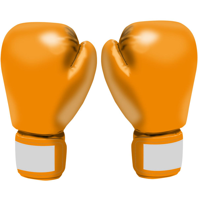 Adhésif décoratif gants de boxe Home Gym, H 16 po x l 10 po, Orange