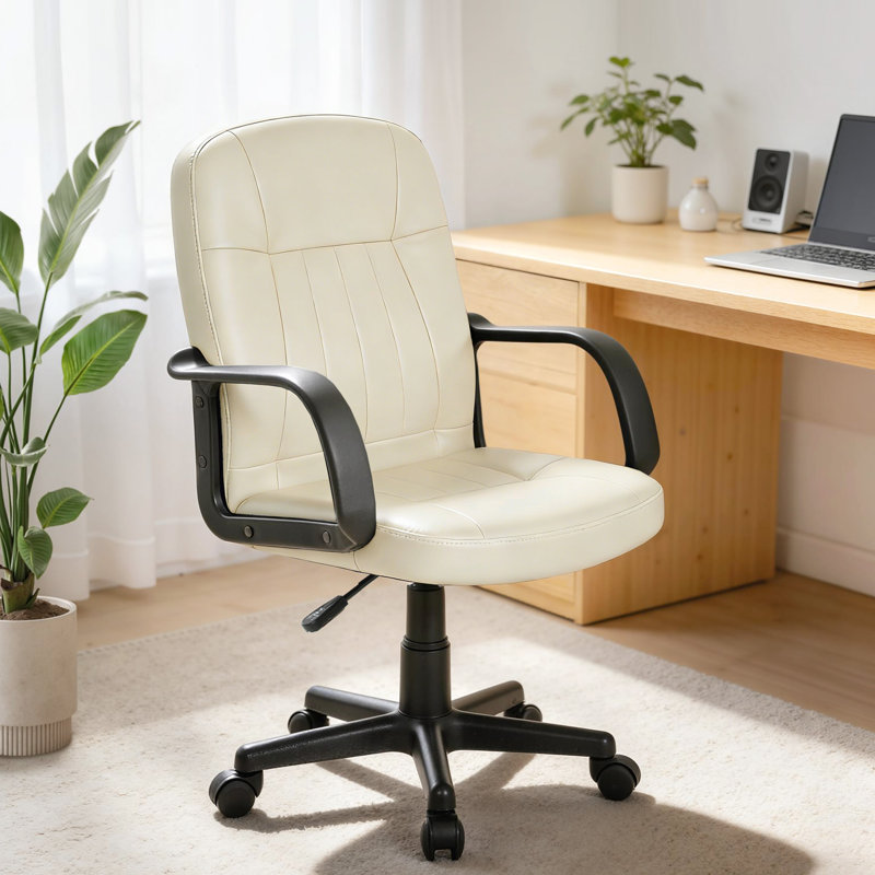 Wayfair Basics™ Office Chair, Cream White