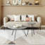 Ensemble de tables basses gris et noir