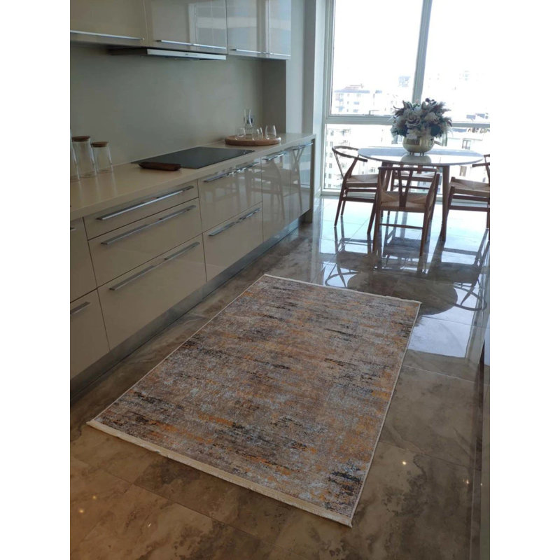 Tapis mathaï avec envers antidérapant, Tapis de couloir 5 pi 3 po x 11 pi 6 po