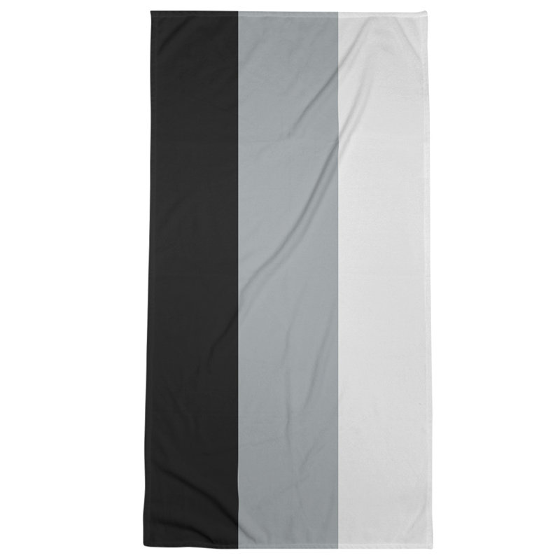 Cotton Blend Bath Towel, Silver/Lava Gray