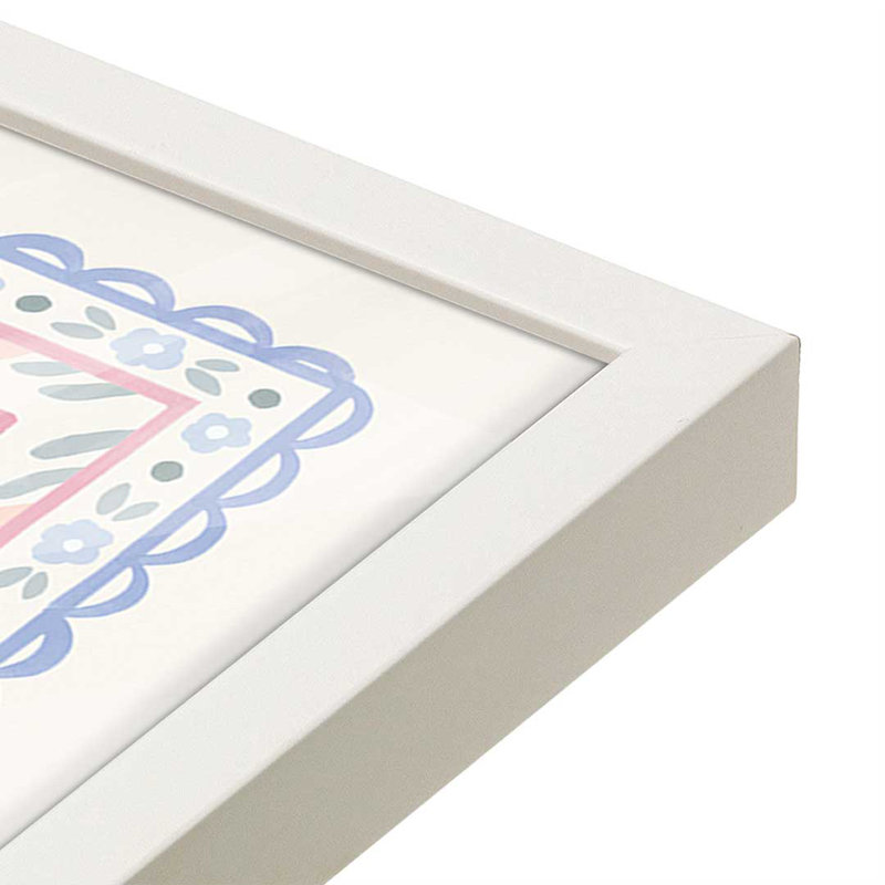 «Blooming Spring V» par Laura Marshall, reproduction d'art, H 30 po x l 30 po, Blanc