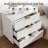 3 Drawer Dresser For Bedroom, With Gold Metal Handles-661445650