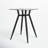 Palermo Glass Top Metal Base Dining Table-28571444-90482688-90482687