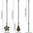 Ceiling Fan Pull Chains 12" with Decorative Pendant Extension (Set of 6)-95000318