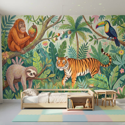Papier peint tropical Jungle Vibe