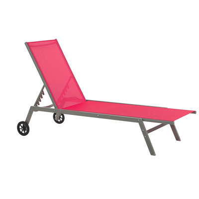 Heidimarie 198cm Long Reclining Single Sun Lounger